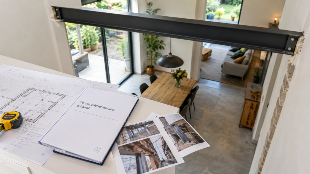Constructieberekening achteraf van een reeds geplaatste stalen balk